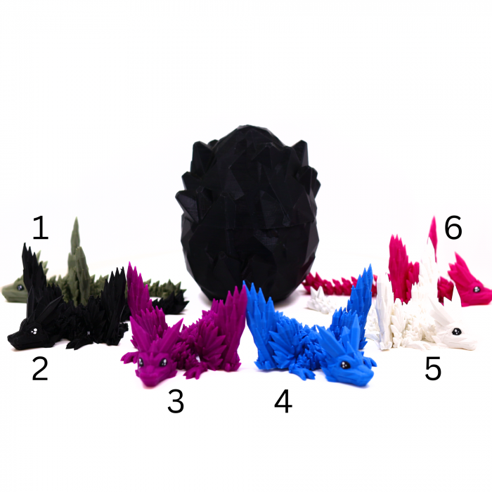 Set Ou + Dragon Baby Cristale si Aripi, printat 3D [7]