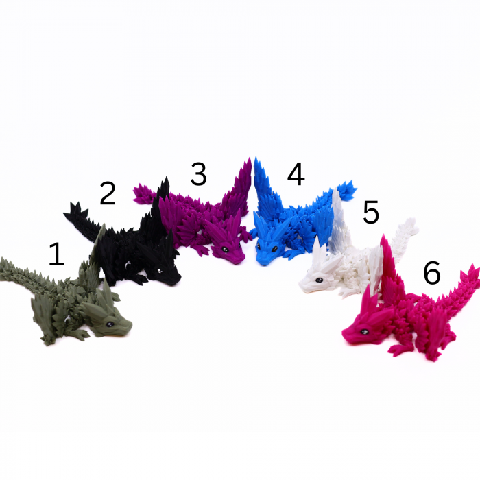 Set Ou + Dragon Baby Cristale si Aripi, printat 3D [10]