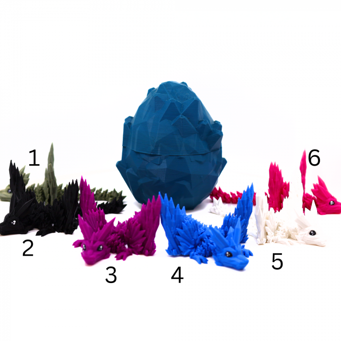 Set Ou + Dragon Baby Cristale si Aripi, printat 3D [8]