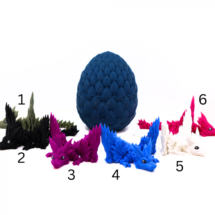 Set Ou + Dragon Baby Cristale si Aripi, printat 3D [2]