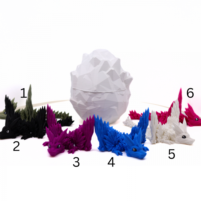 Set Ou + Dragon Baby Cristale si Aripi, printat 3D [6]
