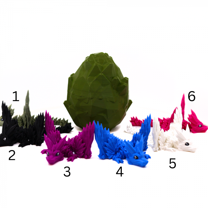 Set Ou + Dragon Baby Cristale si Aripi, printat 3D [5]