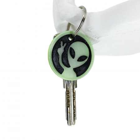 Breloc 3D Alien, 3.5 cm [2]