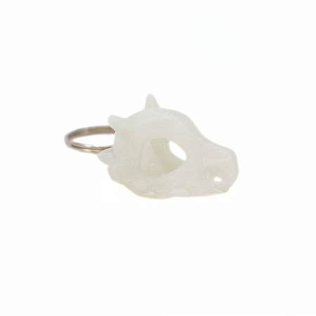 Breloc Craniu Cubone Fosforescent, printat 3D [1]