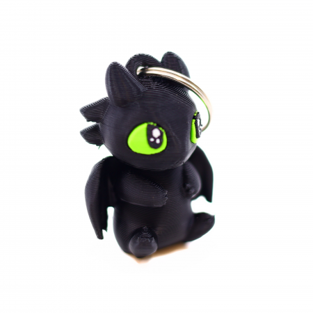 Breloc Mini Night Fury printat 3D [1]
