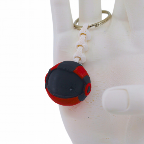 Cască Craniu Printată 3D cu Vizieră Mobilă, 4 cm [7]