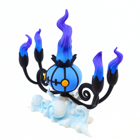 Figurina Chandelure Pokemon printata 3D, pictata manual, 18 cm [3]