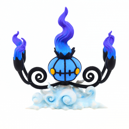 Figurina Chandelure Pokemon printata 3D, pictata manual, 18 cm [2]