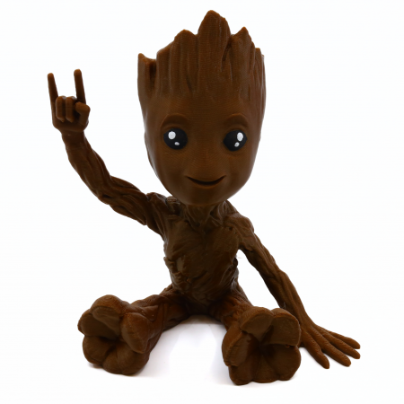 Marvel - Figurină Groot Rock printată 3D, 16 cm