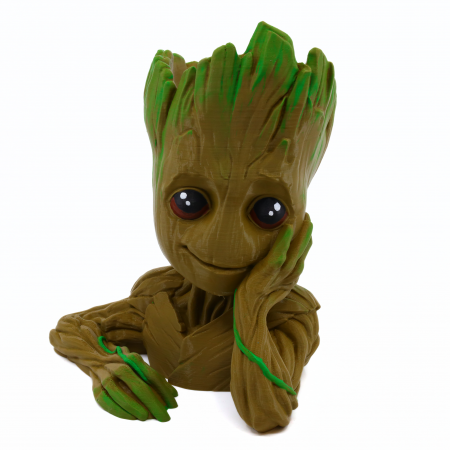 Marvel - Figurină Groot Vază printată 3D, pictată manual, 21 cm