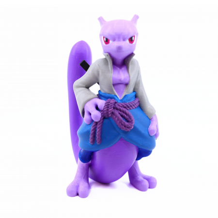 Pokemon - Figurina Mewtwo Sasuke Naruto Pokemon printata 3D, 19 cm