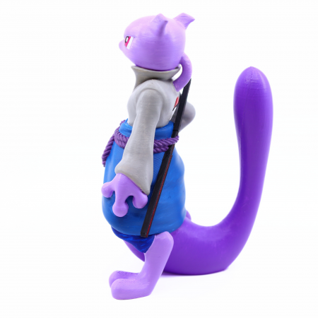 Figurina Mewtwo Sasuke Naruto Pokemon printata 3D, 19 cm [2]