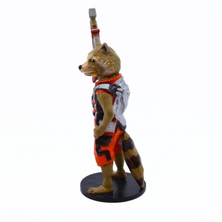Figurină Rocket Raccoon printată 3D, pictată manual, 15 cm [3]