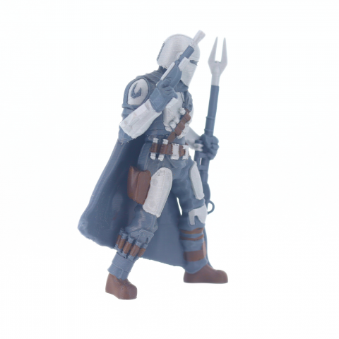 Figurina Mandalorian printata 3D [2]