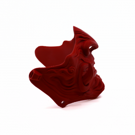 Mască Samurai Oni colț jos printată 3D, 13 cm [3]