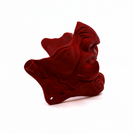 Mască Samurai Oni colț sus printată 3D, 13 cm [4]