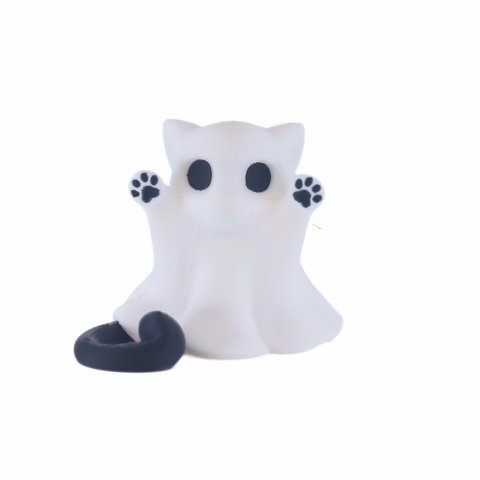 Figurine - Pisica fantoma, printata 3D, 6 cm