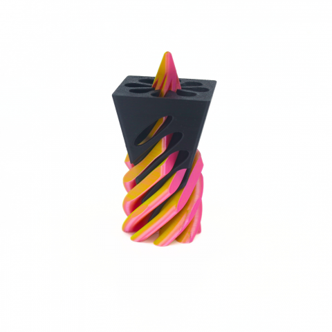Spiral Helix Pink+Yellow [4]