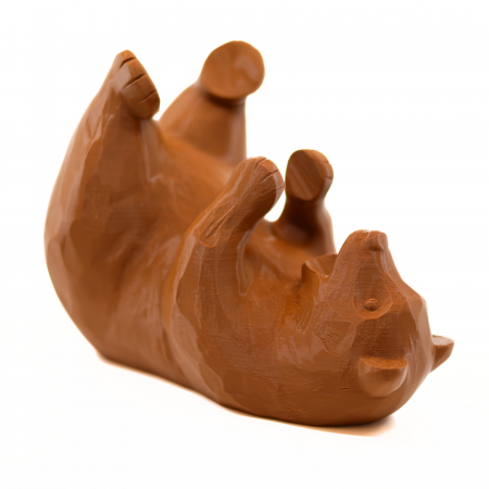 Decoraţiuni - Urs Suport Vin printat 3D, 17 cm
