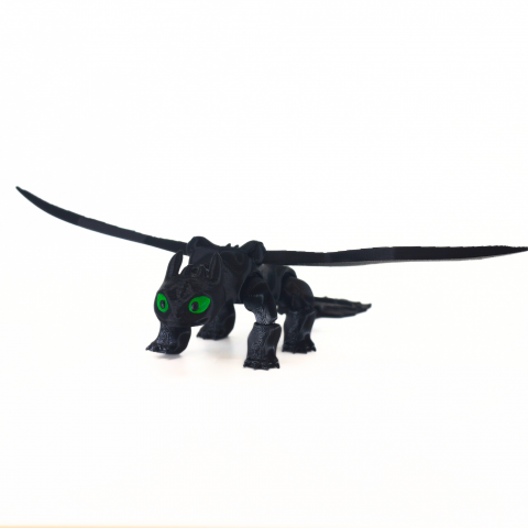 Dragoni negru și alb - Dragon negru V2, printat 3D