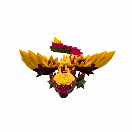 Dragon World - Dragon Baby Trandafir si Aripi, printat 3D