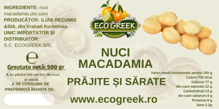 Specialitati grecesti - NUCI DE MACADAMIA