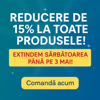 Reducere de 15% la toate produsele! 