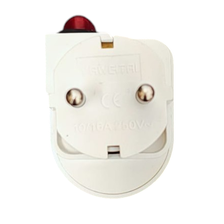 Stecher Adaptor America cu intrerupator cu led rosu ,contacte cupru [3]