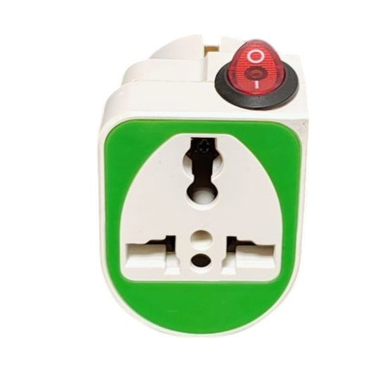 Stecher Adaptor America cu intrerupator cu led rosu ,contacte cupru [1]