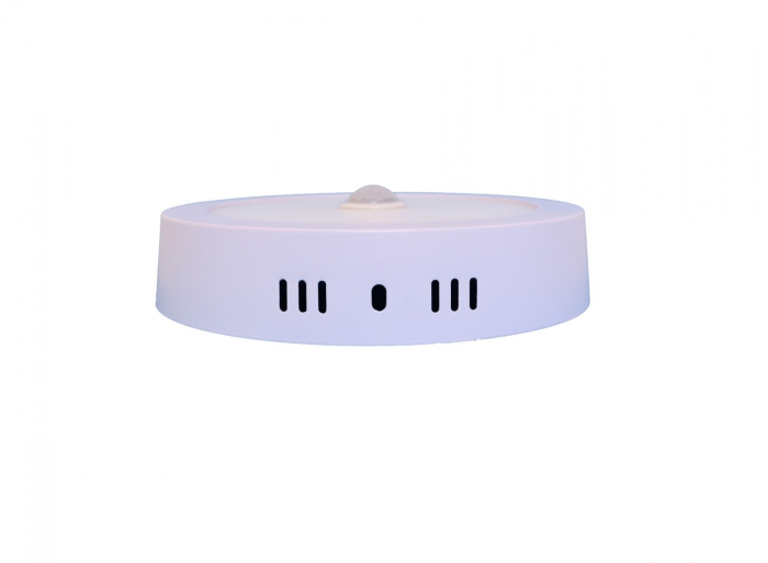 Aplică LED 12W cu Senzor, Carcasă Metalică, Geam Sticlă, Ø160mm, 6500K [2]