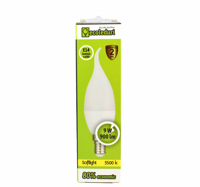Bec E14 Tip Flacara Ecoled 3500K [2]