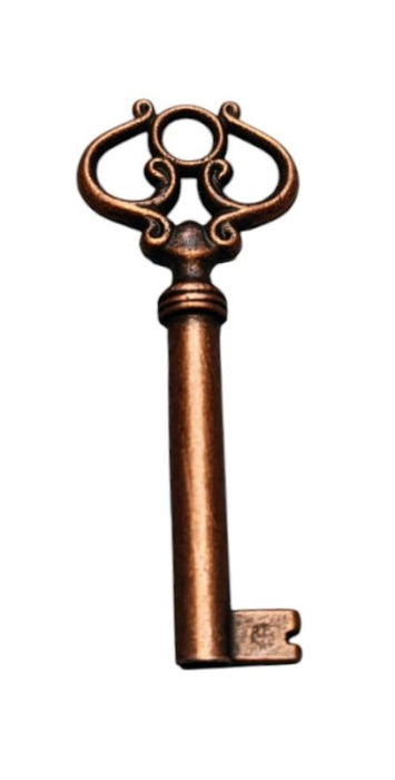Cheie broască șifonier mică 7 cm alamă mobilier [2]