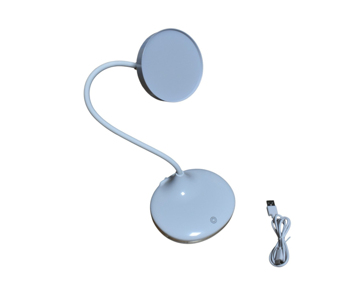Lampa de birou LED reîncărcabilă, 32 LED-uri, 3 trepte de lumină, braț flexibil, unghi 180°.jpg [1]