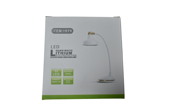 Lampa de birou LED reîncărcabilă, 32 LED-uri, 3 trepte de lumină, braț flexibil, unghi 180°.jpg [5]