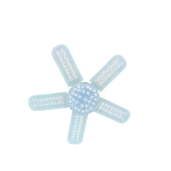 Lampă LED E27 50W cu 5 brațe pliabile transparente – iluminare 360° [4]