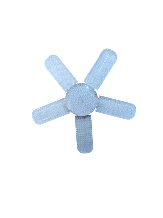Lampă LED E27 50W cu 5 brațe pliabile transparente – iluminare 360° [5]