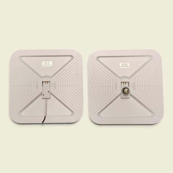 Lampă LED UFO 48W patrata 3 culori caldă neutră rece cu dispersor transparent [9]