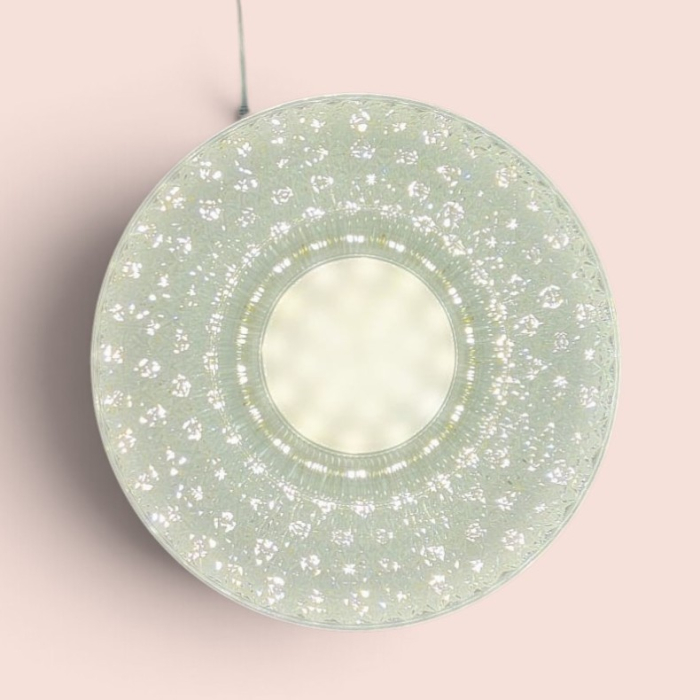 Lampă LED UFO 48W 3 culori caldă neutră rece cu dispersor transparent [4]