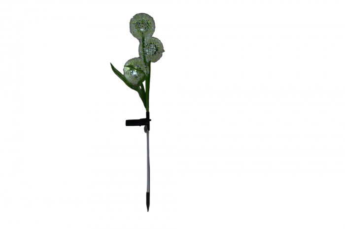 Lampi solare decorative de gradina tip floare de trandafir galben [4]