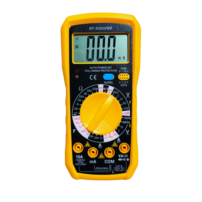 Multimetru Digital DT-9205PRO – Aparat de Măsură AC/DC Multifuncțional [5]