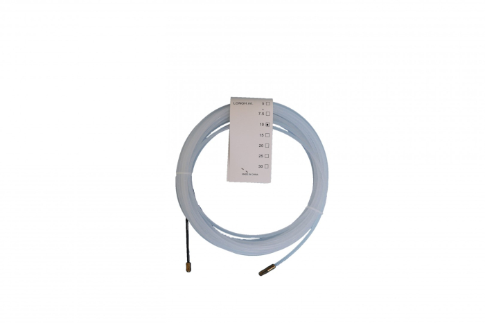 Sonda din PVC pentru tragere cablu 10m, alb [2]