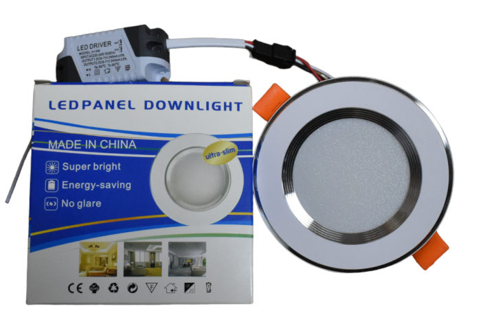 Spot LED Încastrat 3+3W, Lumină Caldă/Rece/Neutră, IP44, Ø92 mm [4]
