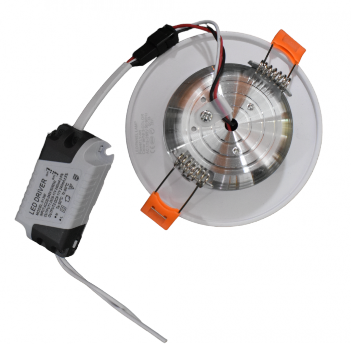 Spot LED Încastrat 3+3W, Lumină Caldă/Rece/Neutră, IP44, Ø92 mm [3]