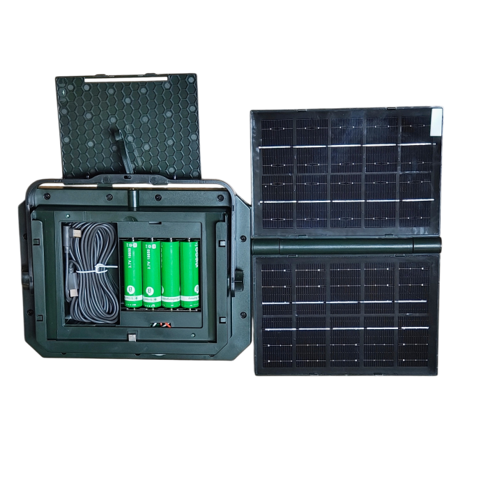 Proiector LED solar BL-930 cu 288 LED, panou solar detașabil, telecomandă și funcție Power Bank ecoleduri [4]