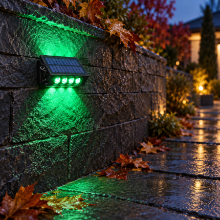 Corpuri de iluminat - Aplica de perete solara lumina verde LH-799 80W