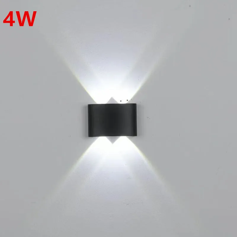 Aplica LED 2x2W Exterior Negru AL-042 6500K [2]