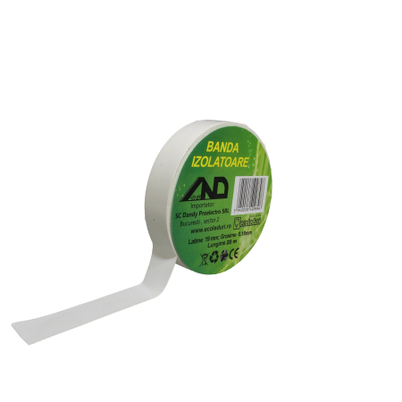 Adezivi si benzi adezive - Banda izolatoare Alba 20 M