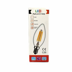Bec C35 E14 4W Filament Lumina Rece [3]