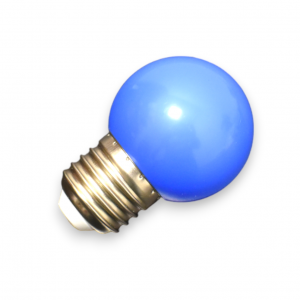 Bec Color led - Bec  LED G45 albastru matuit E27 10 buc