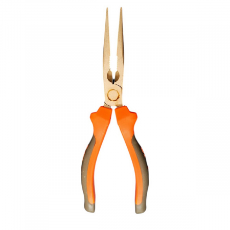 Clește cu cioc ascuțit 8” (205 mm), ergonomic, portocaliu/gri,ecoleduri [1]